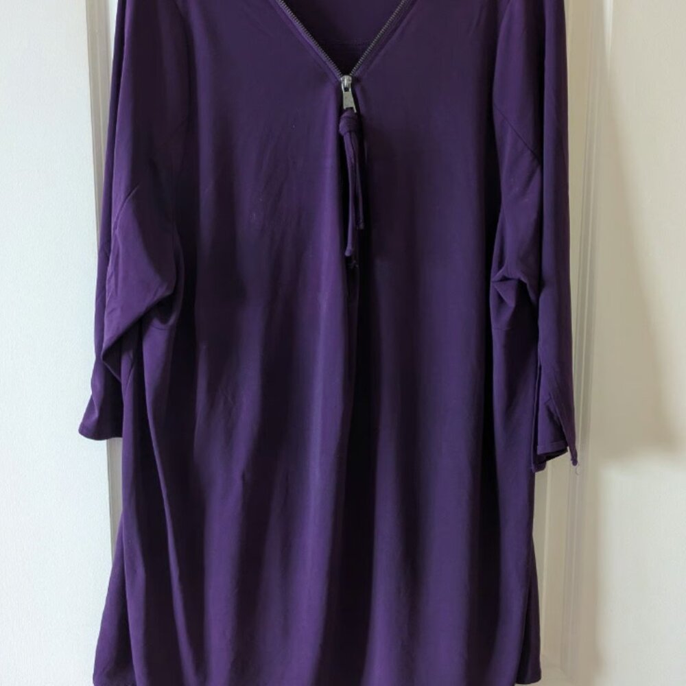 Purple Bell Sleeve top